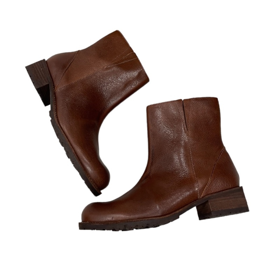 L.L.Bean Chelsea Side Zip Boots Dark Sienna Made in Brazil